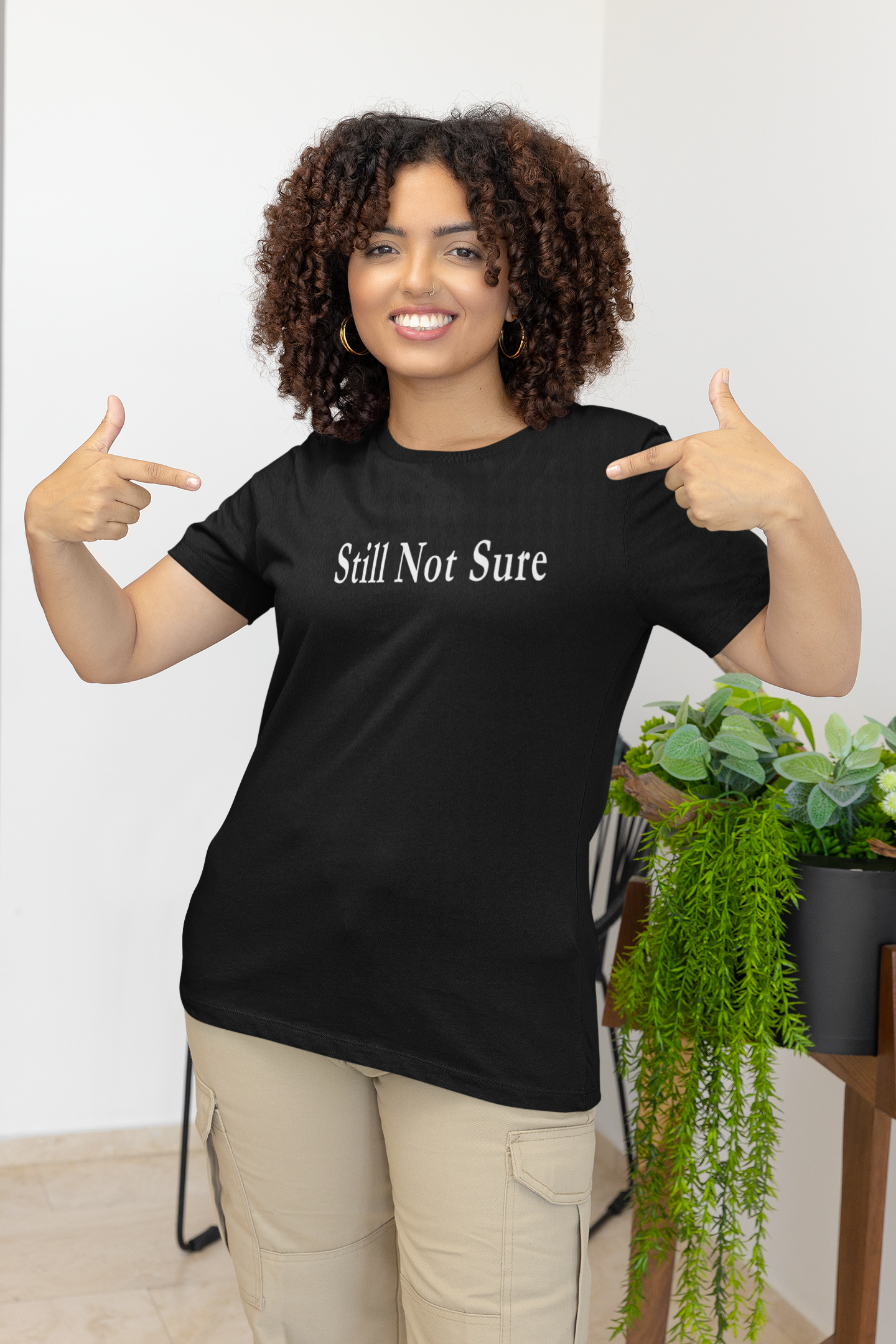 Still Not Sure Shirt — Dark Unisex T-Shirt