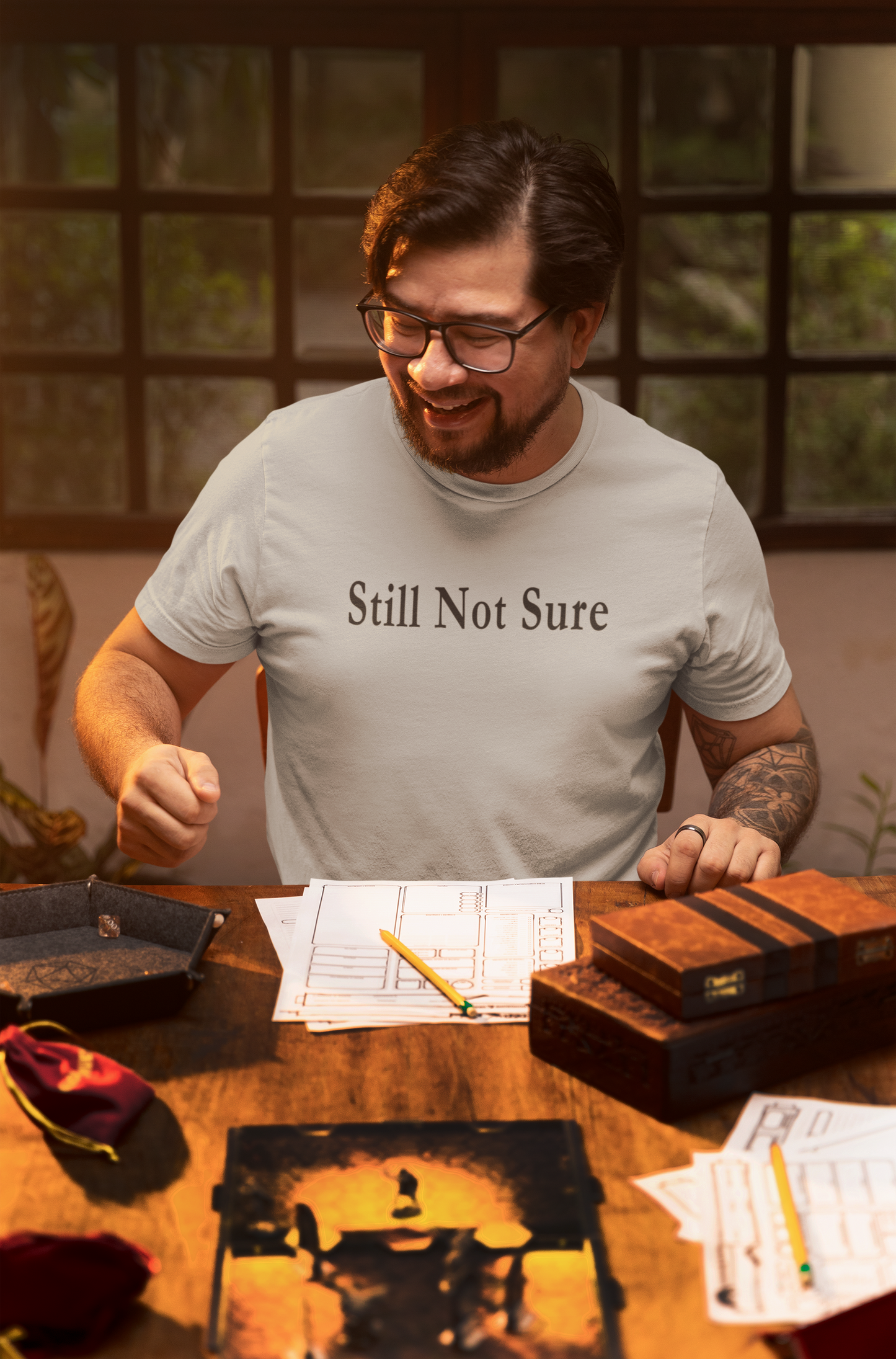 Still Not Sure Shirt — Light Unisex T-Shirt