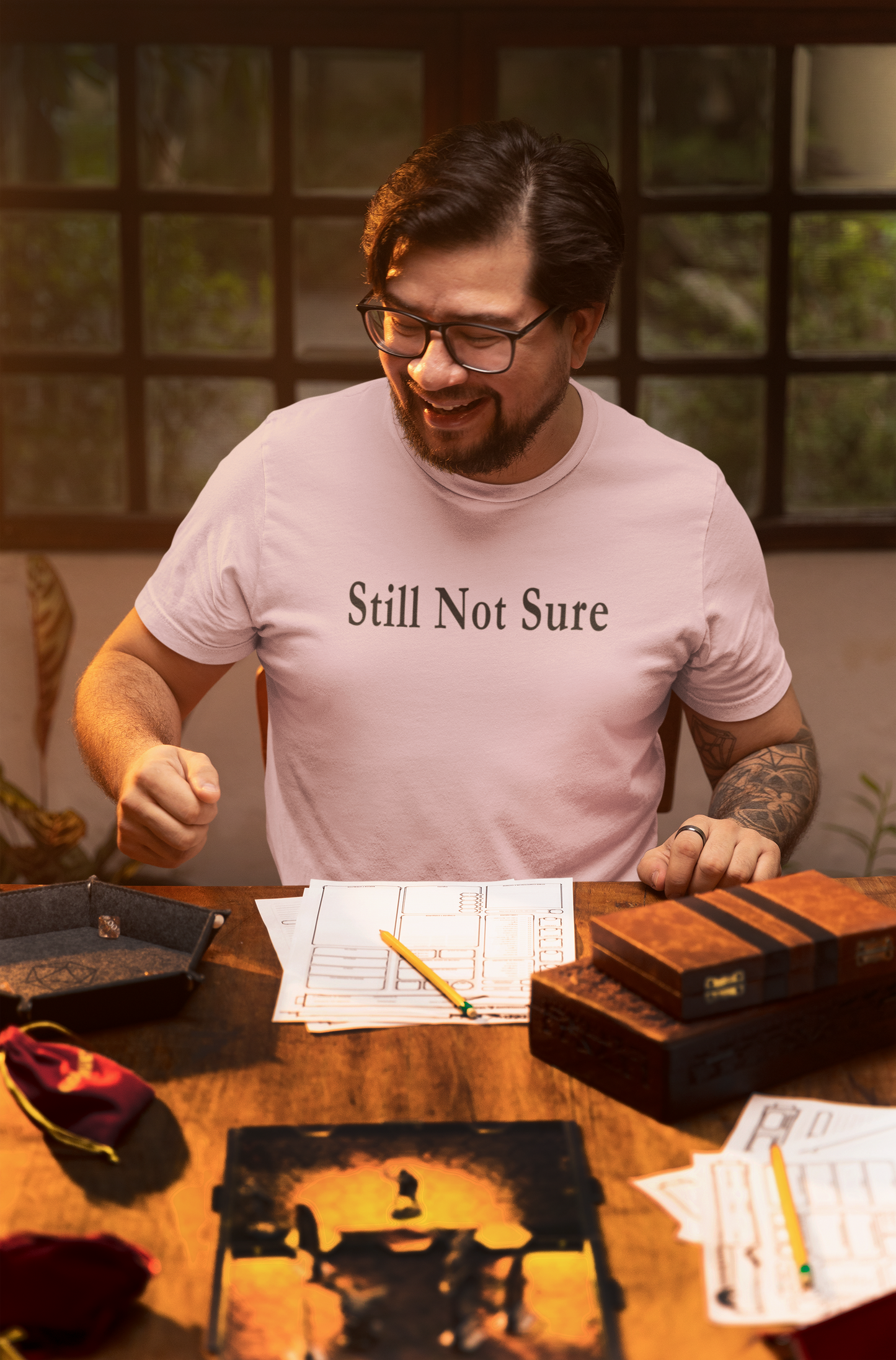 Still Not Sure Shirt — Light Unisex T-Shirt