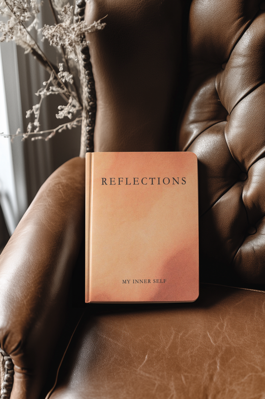 Reflections Journal - Minimalist Guided Journal for Daily Thoughts, Self Discovery and Intentional Living