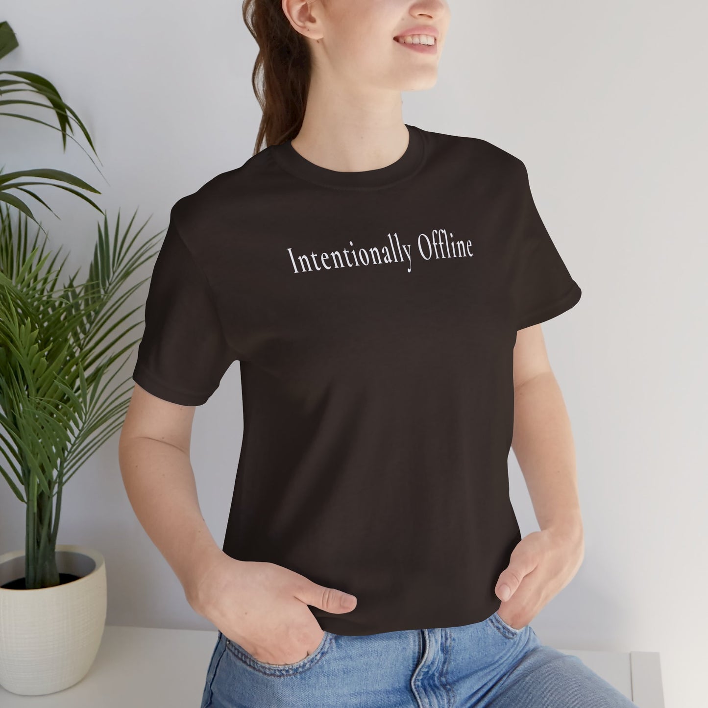 Intentionally Offline —Dark Unisex T-Shirt