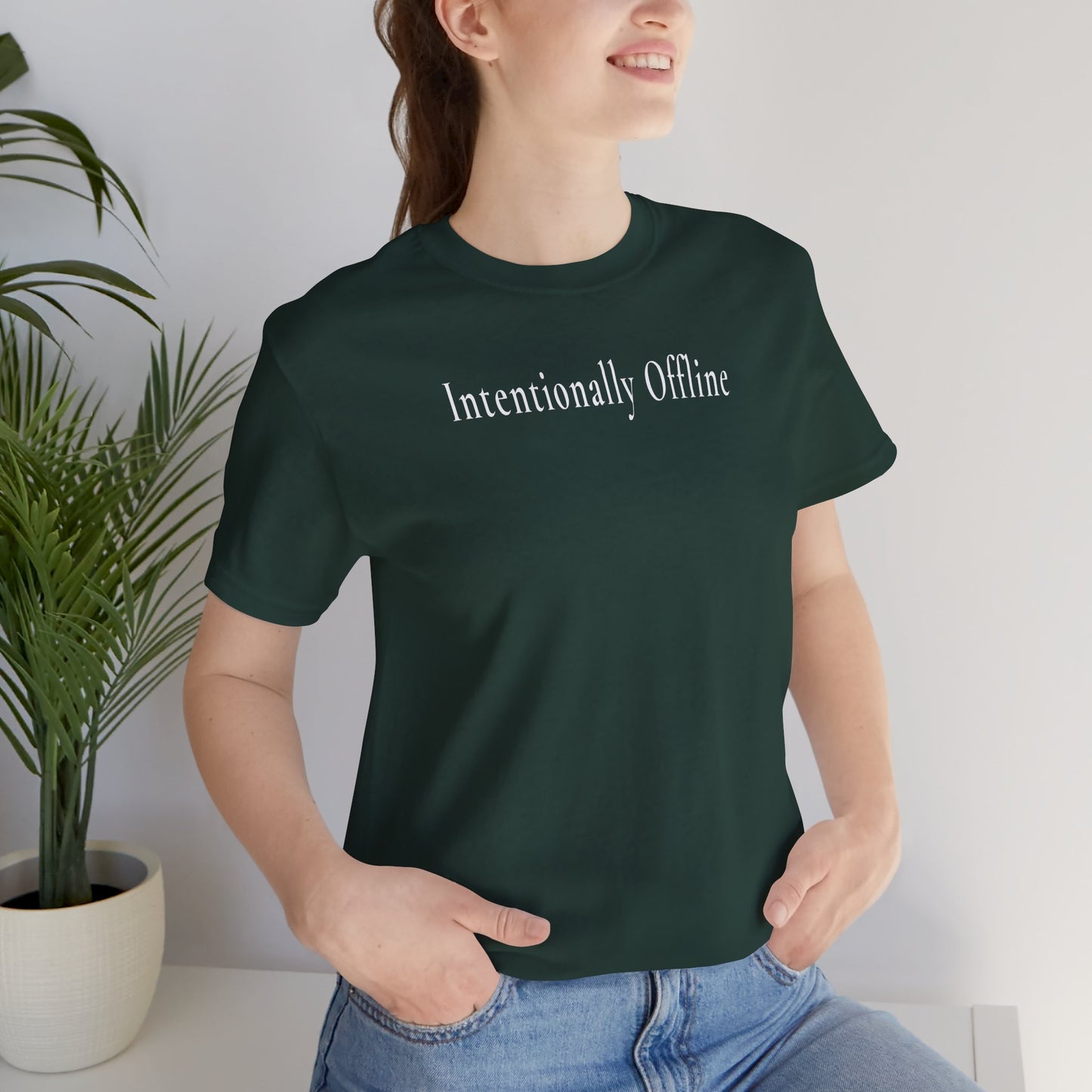 Intentionally Offline —Dark Unisex T-Shirt