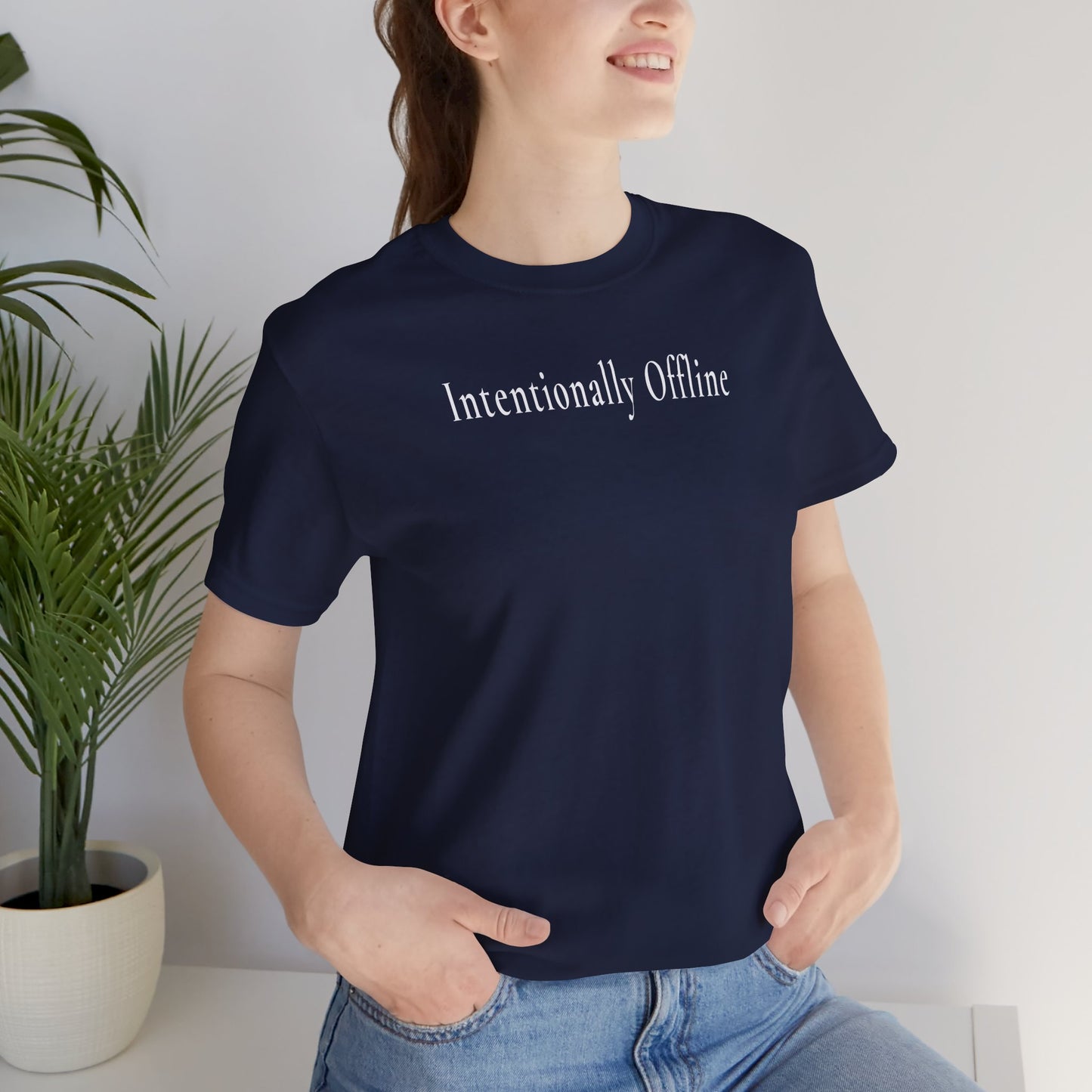 Intentionally Offline —Dark Unisex T-Shirt